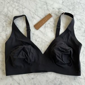 Skims Plunge Bra Onyx Black Size Medium M/DD